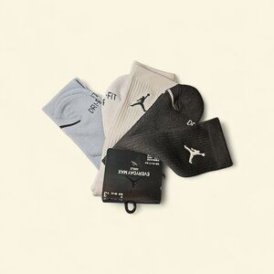 Jordan Socks Air Nike Socks 3 Pairs Everyday Max Crew HighCut Men SIZE MEDIUM